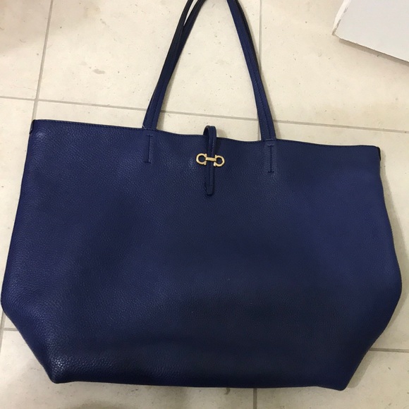Ferragamo tote Bag Blue Authentic - Picture 2 of 8